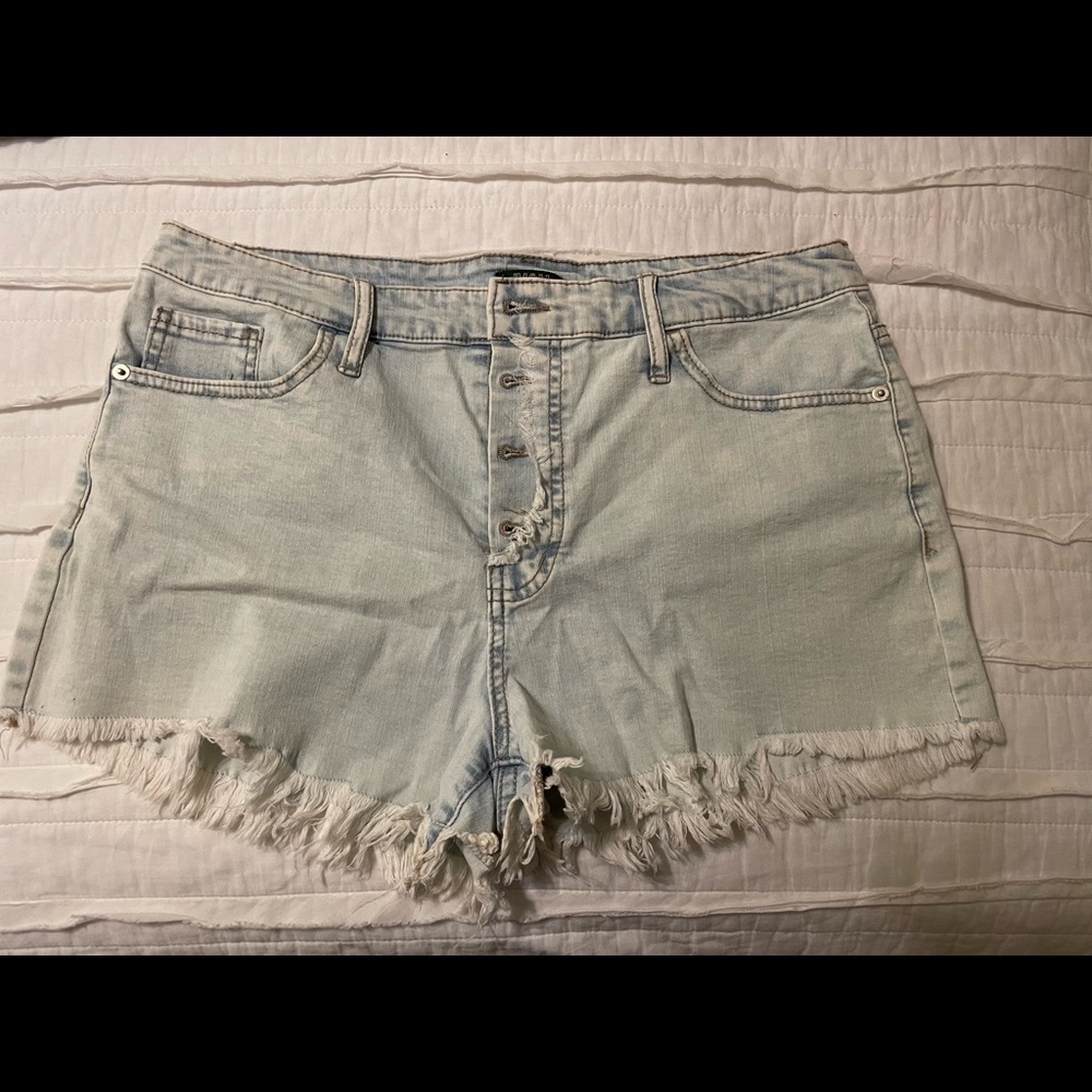 Wild Fable Denim Shorts with Frayed Bottom